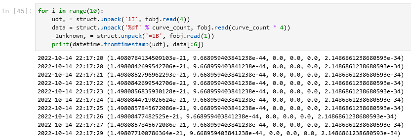 Исследование формата бинарных файлов на Python - 20