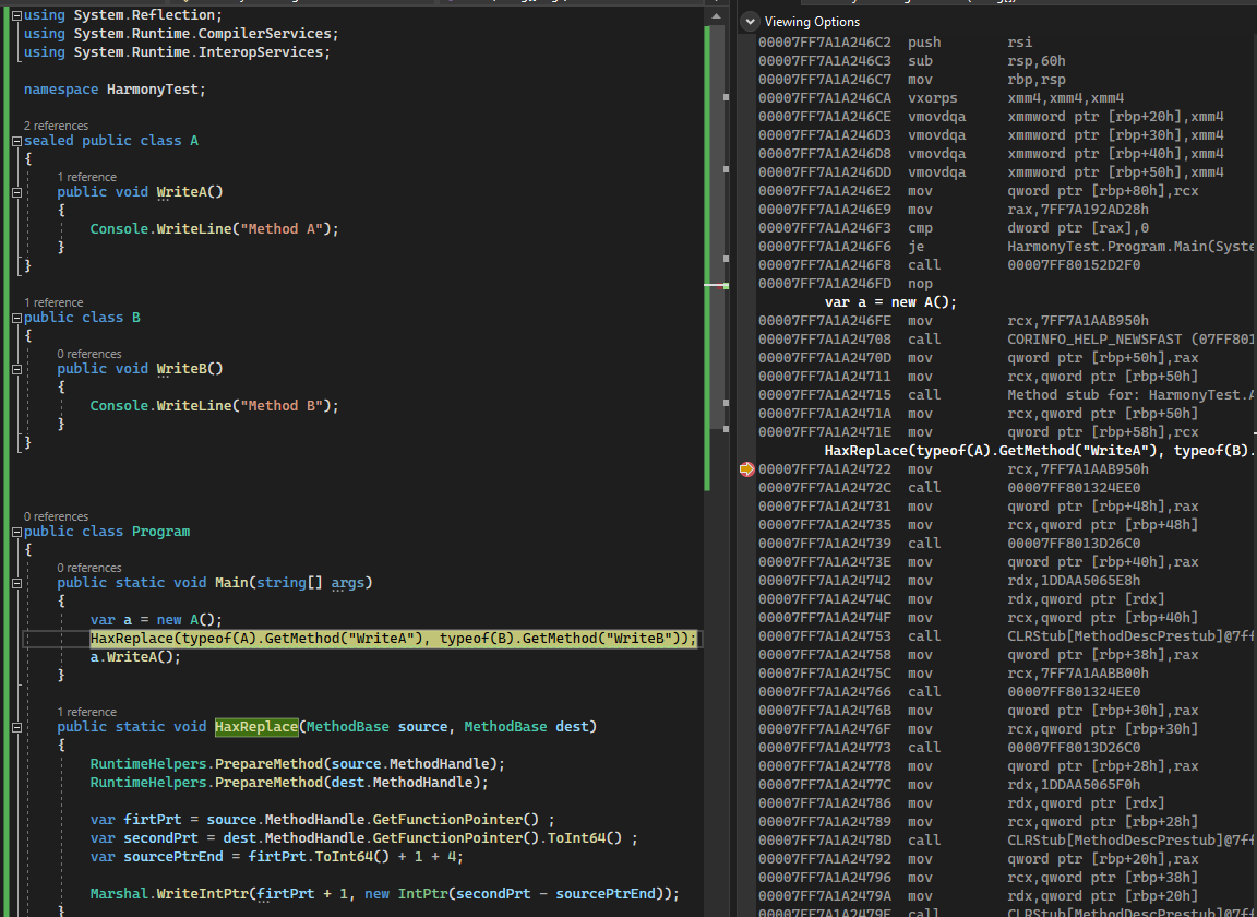 Пример дизассемблирования Пример дизассемблирования