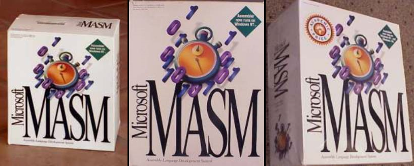 Вот так выглядела коробка издание MASM с мануалом