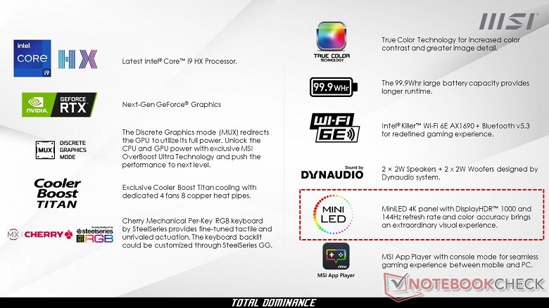 Этот ноутбук даст фору многим геймерским ПК? MSI готовит новую версию монструозного Titan GT77 - 3 Этот ноутбук даст фору многим геймерским ПК? MSI готовит новую версию монструозного Titan GT77