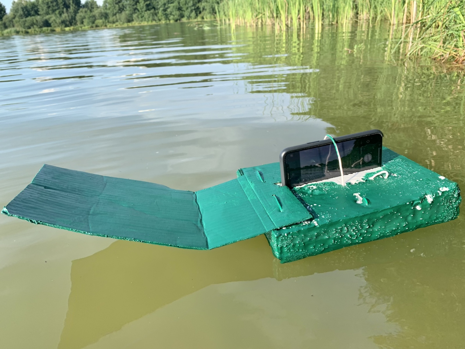 Плавающий телефон, охота за серой цаплей и плавательный пузырь для человека - 3 Плавающий телефон, охота за серой цаплей и плавательный пузырь для человека - 3