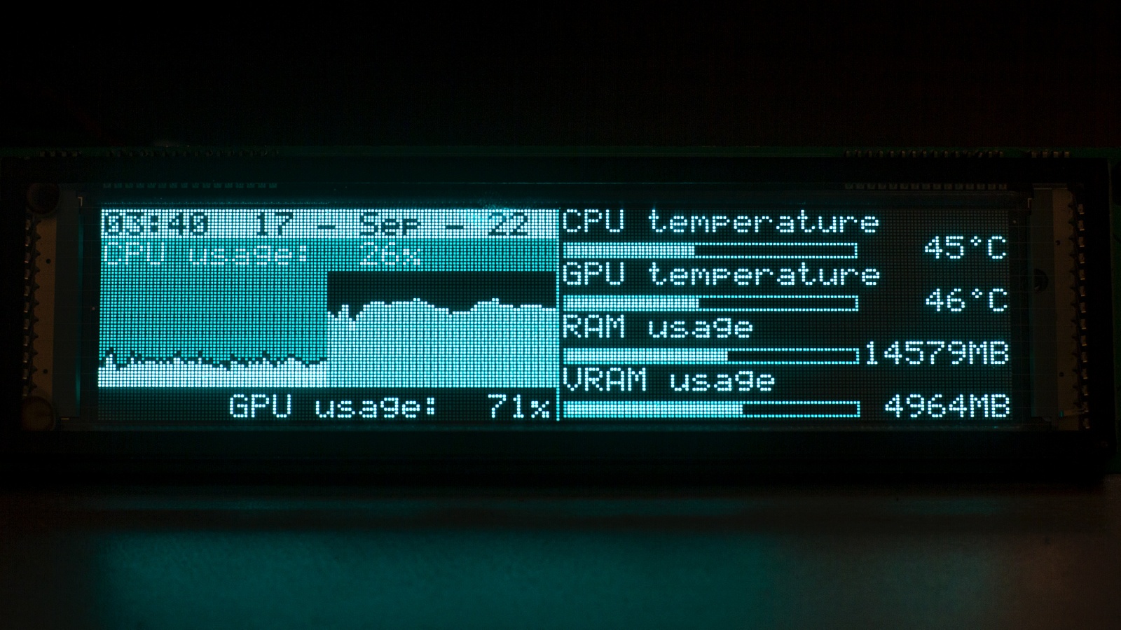 USB монитор из Futaba GP1160A02A - 25