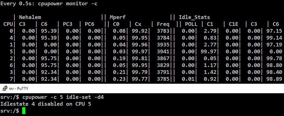 Ядра 1 и 2 сорта под Linux - 5