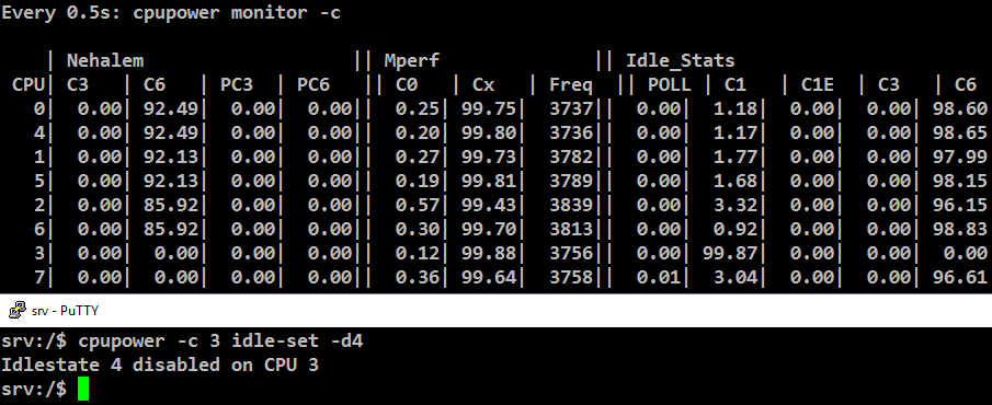 Ядра 1 и 2 сорта под Linux - 8