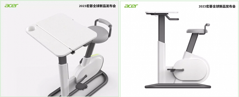 Мечта физически активного офисного сотрудника: представлен стол-велотренажёр Acer с функцией зарядки мобильных устройств - 1 Мечта физически активного офисного сотрудника: представлен стол-велотренажёр Acer с функцией зарядки мобильных устройств