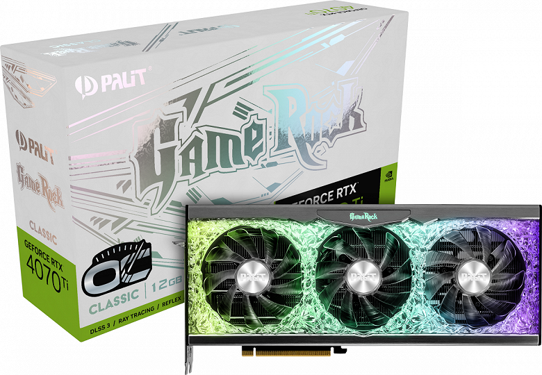 Представлены видеокарты Palit GeForce RTX 4070 Ti GameRock, GameRock Classic и GamingPro 