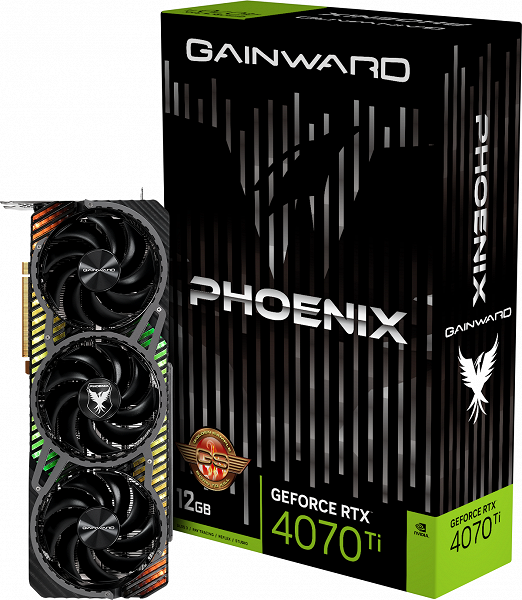 Представлены видеокарты Gainward GeForce RTX 4070 Ti Phantom и Phoenix