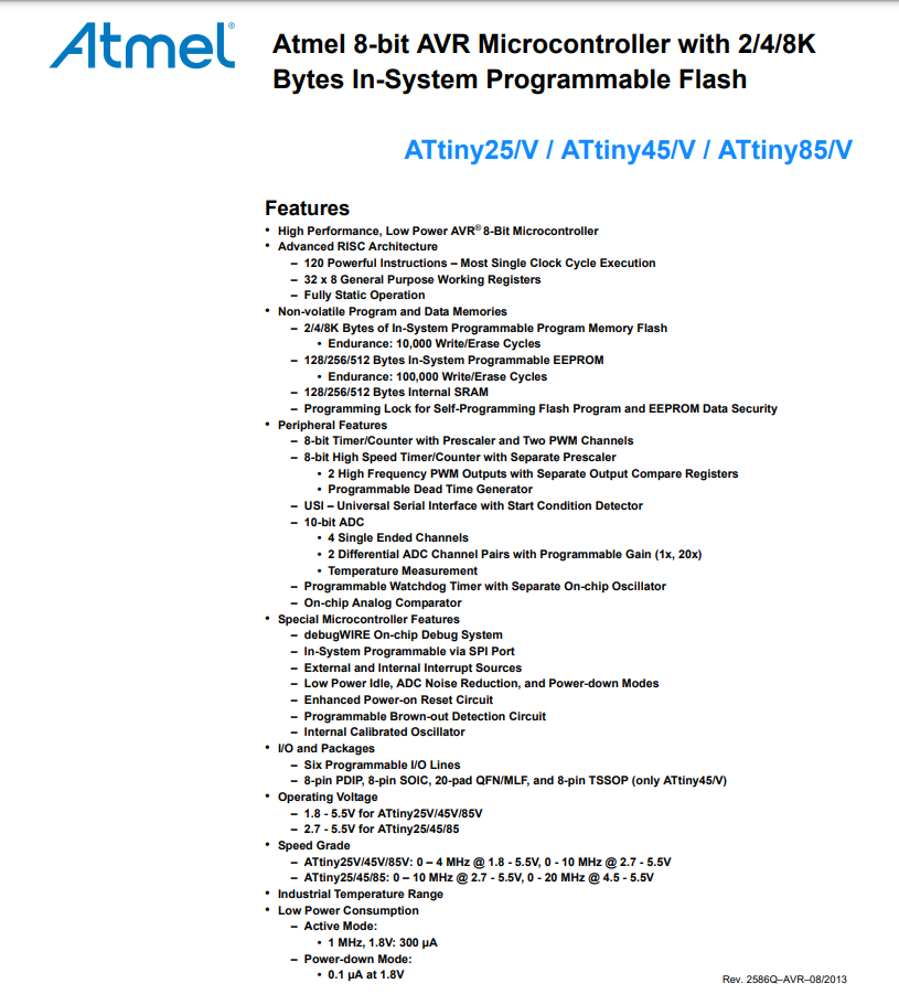 Меньше, еще меньше! Делаем вольт-ампер-ватт метр на Attiny85 - 2 Меньше, еще меньше! Делаем вольт-ампер-ватт метр на Attiny85 - 2