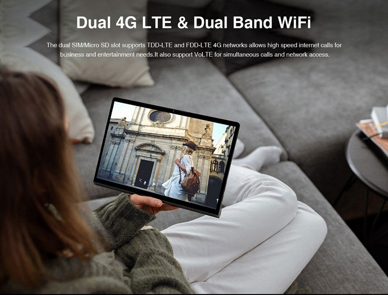 Большой и яркий 2K-экран, 8/128 ГБ, 6600 мА&bull;ч, быстрая зарядка, 4G и Android 12. Представлен планшет NPad Pro