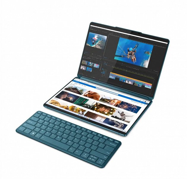 Ноутбук Lenovo YogaBook 2023 с двумя экранами представлен в Китае