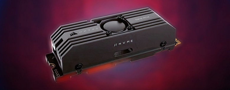 SSD с крупной активной системой охлаждения и скоростью чтения до 10 000 МБ с. Corsair показала модель MP700 - 1 SSD с крупной активной системой охлаждения и скоростью чтения до 10 000 МБ/с. Corsair показала модель MP700