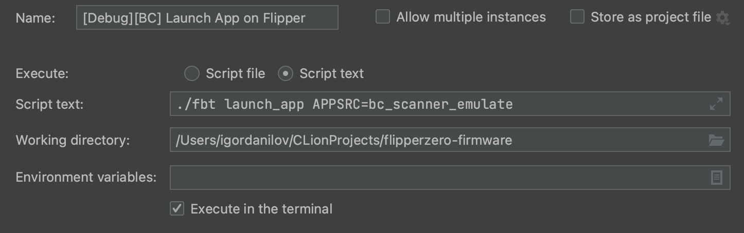 Для сборки и загрузки вашего приложения на флиппер через USB Для сборки и загрузки вашего приложения на флиппер через USB