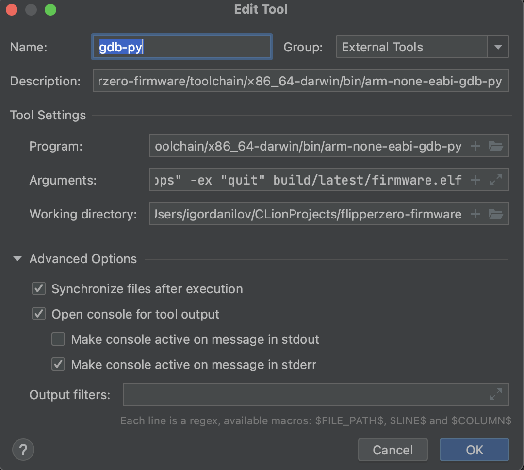Настраиваем Clion для разработки под Flipper Zero - 9 Настраиваем Clion для разработки под Flipper Zero - 9