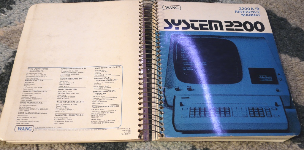 Удивительные беспроцессорные «текстовые» компьютеры Wang 2200 — мечта писателя конца 70-х - 11