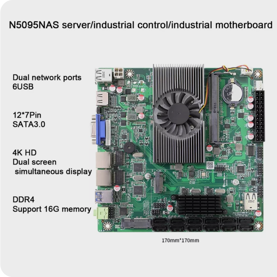 Собираем NAS на базе китайской материнской платы N5095 Nas Motherboard - 1