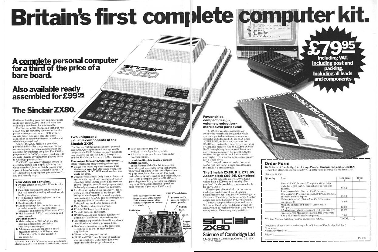 Предки ZX Spectrum. ZX80 и ZX81: компьютеры “из соломы и глины”, которые уронили цены на ПК - 2