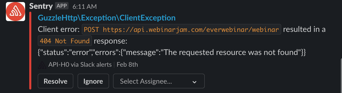 Пример мониторинга ошибок с помощью Sentry Пример мониторинга ошибок с помощью Sentry