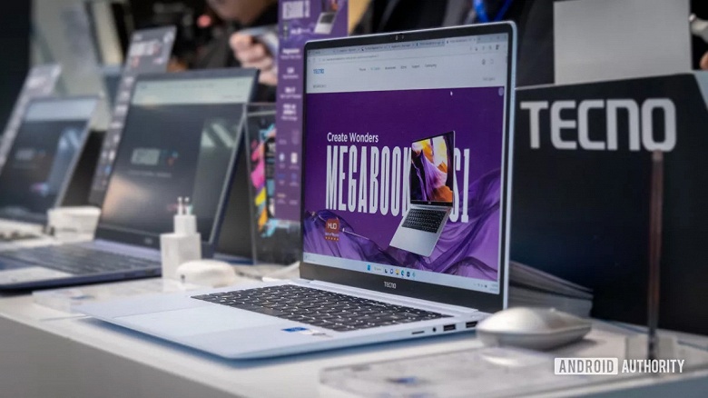 Tecno привезла на MWC 2023 очередной &laquo;мегабук&raquo;: Megabook S1 2023 получил процессоры Intel Core 13 и экран 3,2К 120 Гц