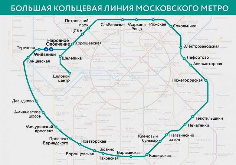 Большую кольцевую линию метро (самую длинную в мире) открыли в Москве. Запущено тестирование 5G