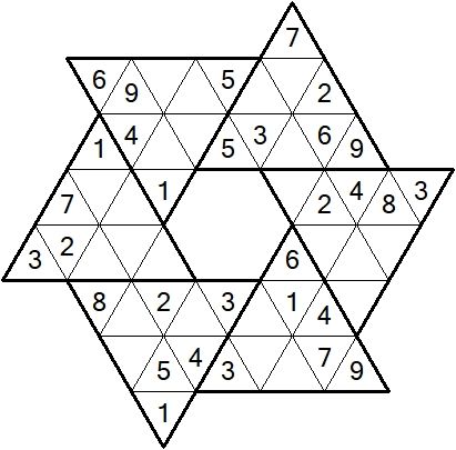 Треугольное судоку типа «Хоши»