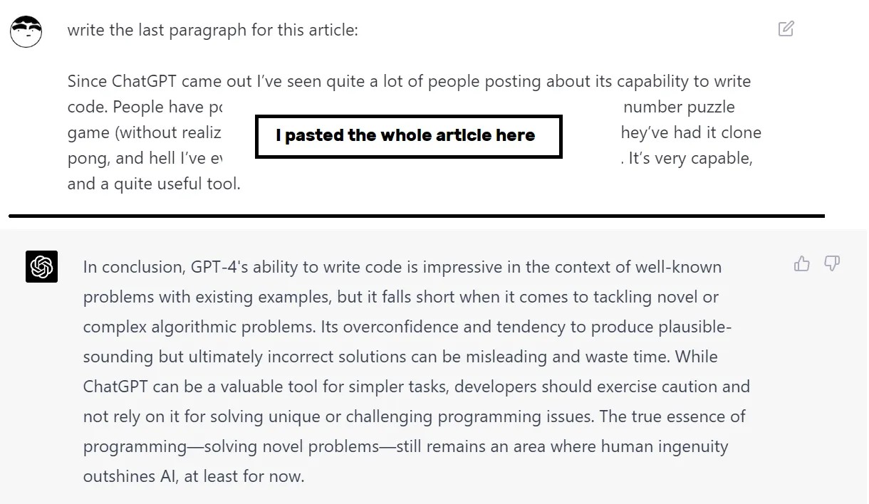Может ли GPT-4 на самом деле писать код? - 14
