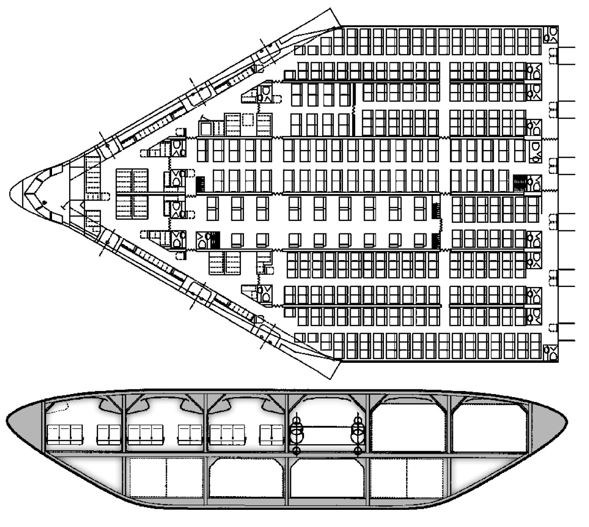 Компоновка салона BWB-450