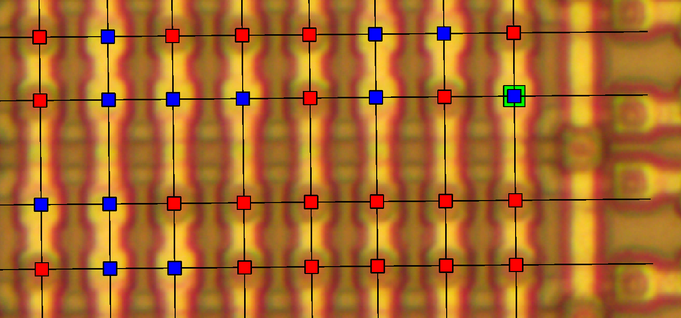 Извлекаем прошивку GameBoy по фотографии чипа - 9 Извлекаем прошивку GameBoy по фотографии чипа - 9