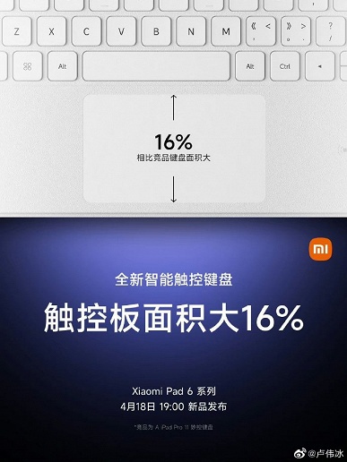 «Xiaomi Pad 6 стоит ожиданий», — глава Xiaomi рассказал о новой клавиатуре для планшета - 2 «Xiaomi Pad 6 стоит ожиданий», — глава Xiaomi рассказал о новой клавиатуре для планшета
