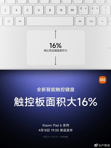 «Xiaomi Pad 6 стоит ожиданий», — глава Xiaomi рассказал о новой клавиатуре для планшета