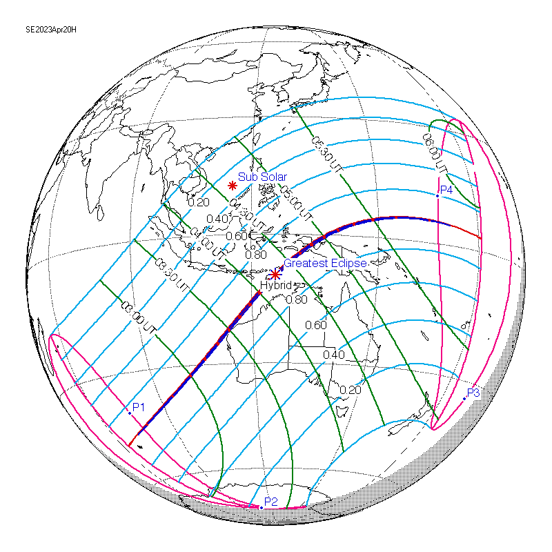 Солнечное затмение 20 апреля 2023 года - 6