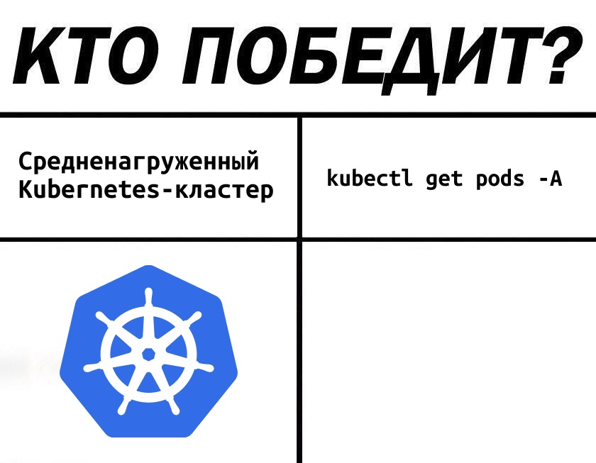 Кто победит: средненагруженный Kubernetes или простой list-запрос? - 4