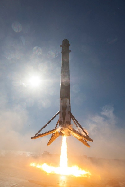 Посадка первой ступени Falcon 9