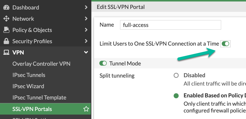 Fortigate SSL VPN рекомендации по ужесточению конфигурации - 9