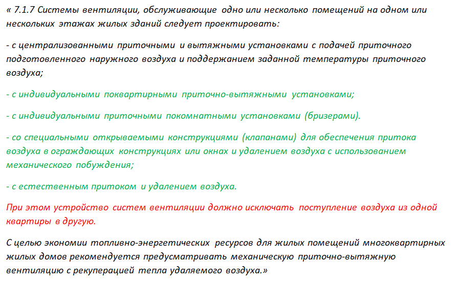 Вентиляция в жилых многоквартирных домах - 9