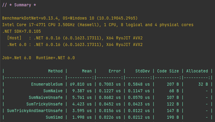 Reciprocal throughput - 1