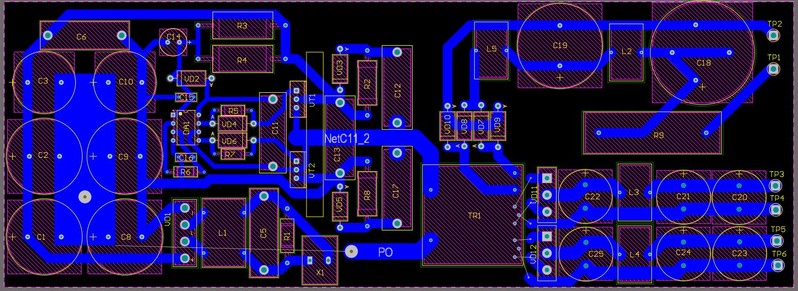 Нестабилизированный AC-DC источник питания. IR2153 - 7