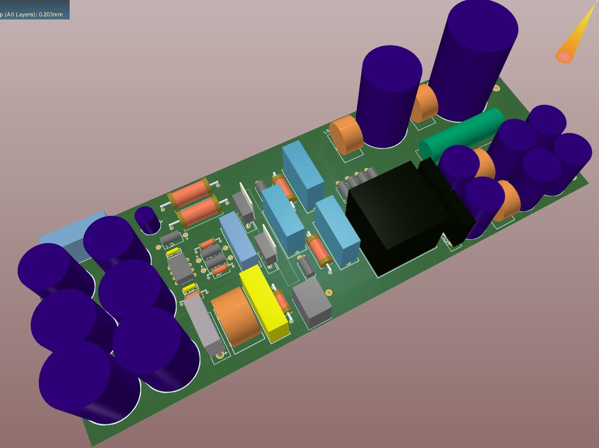 Нестабилизированный AC-DC источник питания. IR2153 - 8