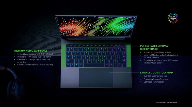 Представлен Razer Blade 14 2023. Мощный 8-ядерный процессор AMD Ryzen 9 7940HS, GeForce RTX 4070 Laptop и экран QHD 240 Гц в довольно тонком 14-дюймовом ноутбуке