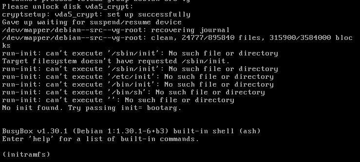 Клонирование ОС под шифрованным LVM на меньший по объему диск - 1