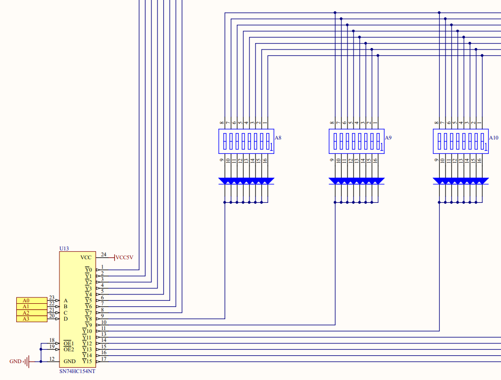 Действующий процессор на 13 микросхемах стандартной логики - 9