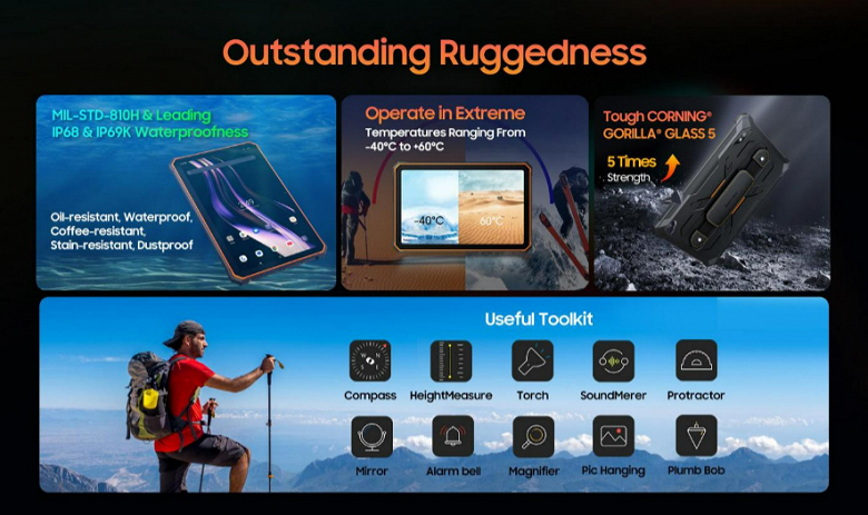 22 000 мА•ч, камера Samsung 48 Мп и стилус в комплекте, недорого. Стартовали продажи флагманского неубиваемого планшета Blackview Active 8 Pro - 2 22 000 мА•ч, камера Samsung 48 Мп и стилус в комплекте, недорого. Стартовали продажи флагманского неубиваемого планшета Blackview Active 8 Pro