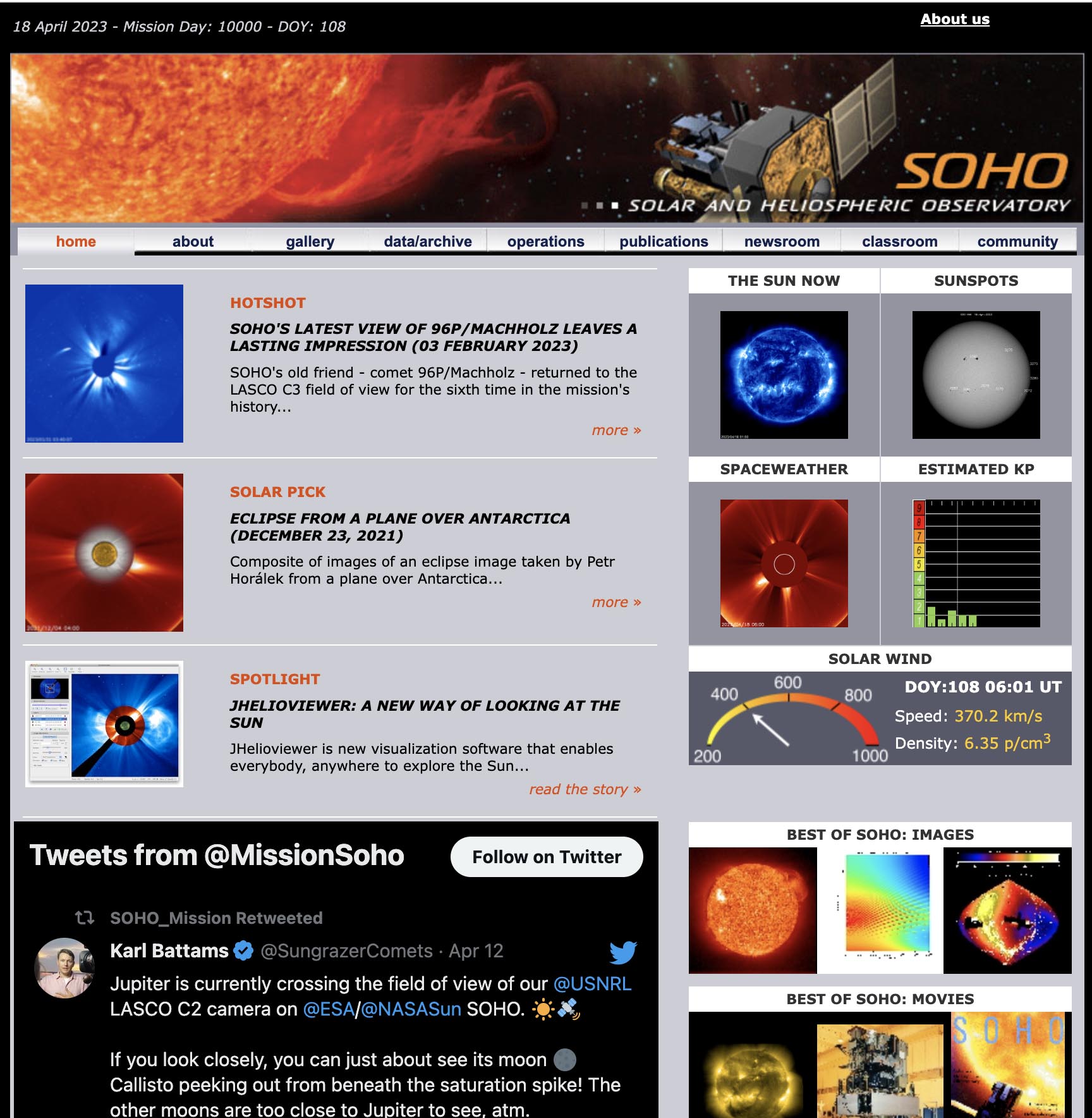 10 000 дней солнечной и гелиосферной обсерватории (SOHO), о Солнце, нужна ли дата-центрам защита от солнечных бурь? - 1