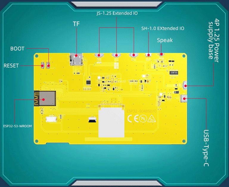 Интеллектуальная панель Sunton 7″ на базе ESP32S3 - 5 Интеллектуальная панель Sunton 7″ на базе ESP32S3 - 5