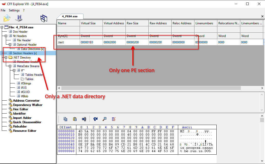 64-разрядные образы .NET не нуждаются ни в импортах, ни в перемещениях адресов   