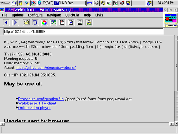 WebOne: даём жизнь старым браузерам - 2
