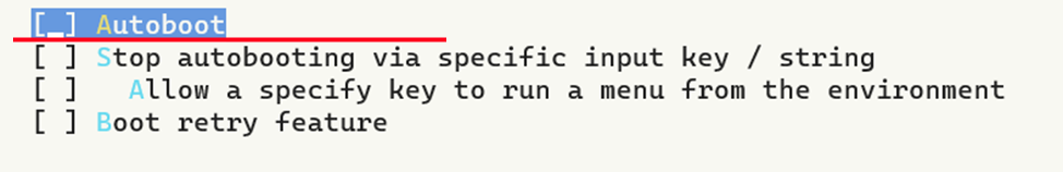 Autoboot опция