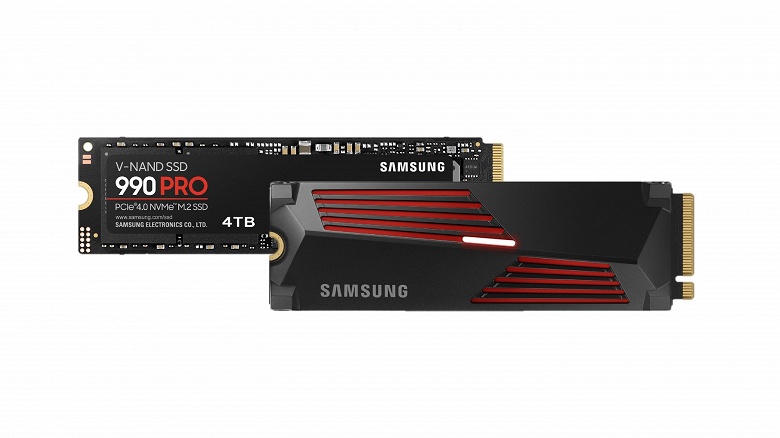 Флагманскому SSD Samsung флагманский объём. Представлена версия накопителя 990 Pro объёмом 4 ТБ