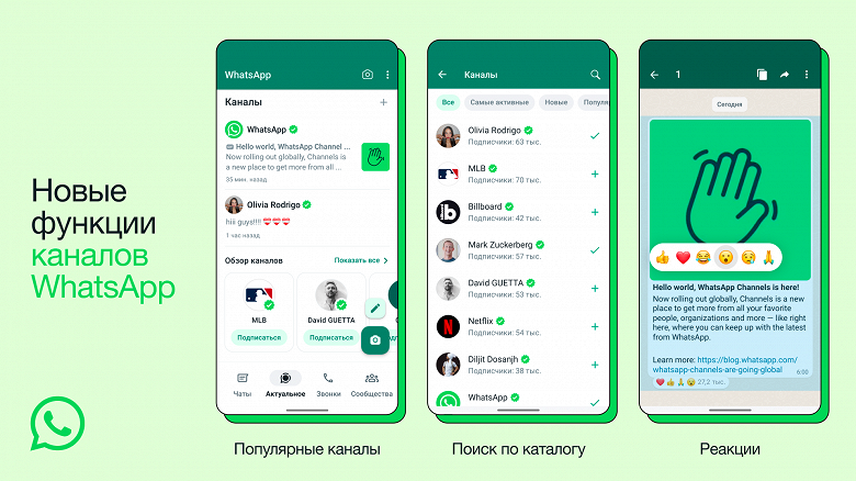 «Каналы» в WhatsApp становятся доступны для всех