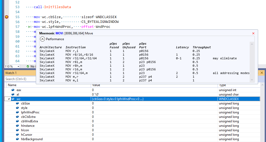 Assembler для Windows в Visual Studio - 2