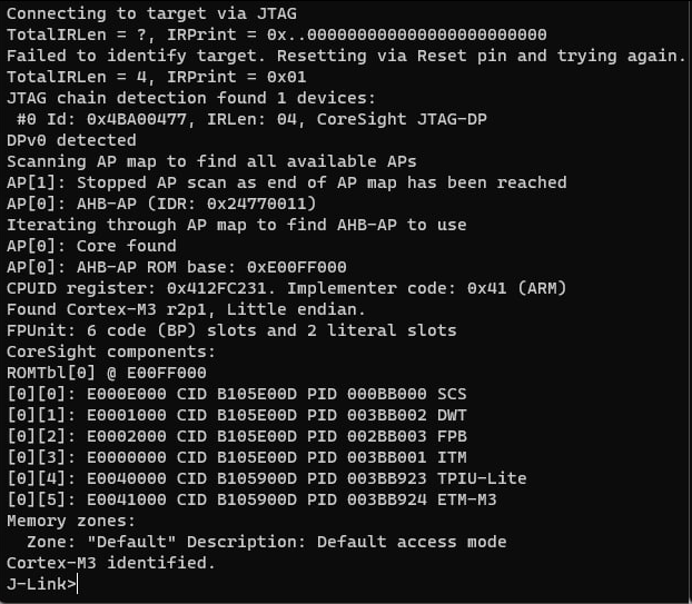 Cortex-M3 identified